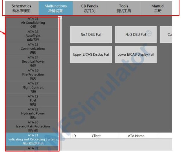 Instructor Station — Fault Injection Interface